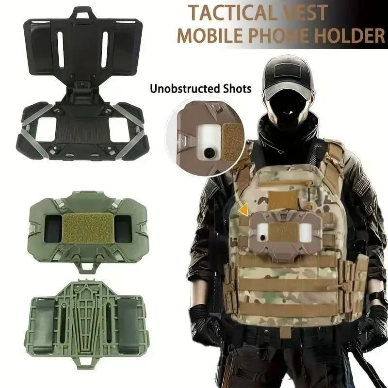 Tactical folding navigation card MOLLE external softair map case Administrative panel Mobile phone support