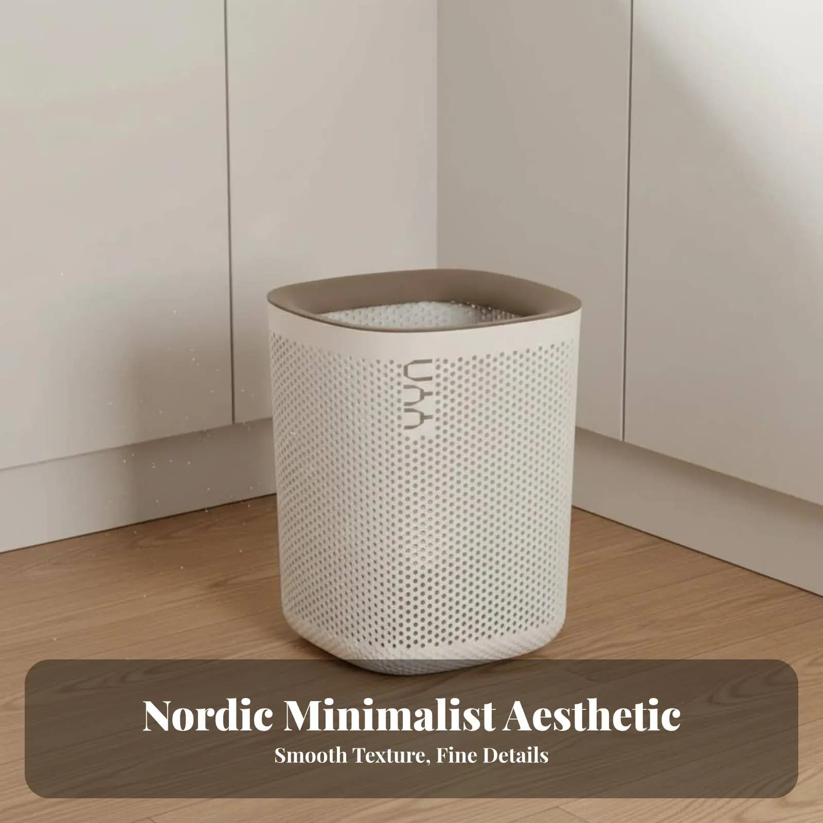Cestino per Rifiuti Cavo con Apertura Superiore Senza Coperchio, Contenitore in Plastica per Ufficio, Design Elegante, Cestino a Rete Minimalista