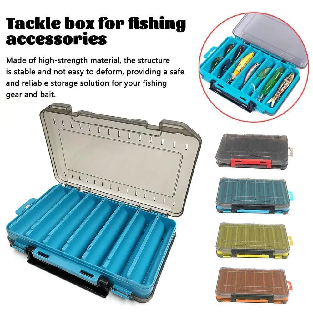 Scatole Porta Attrezzi da Pesca Multicomparto, Contenitore Portatile per Esche, Ami e Accessori da Pesca