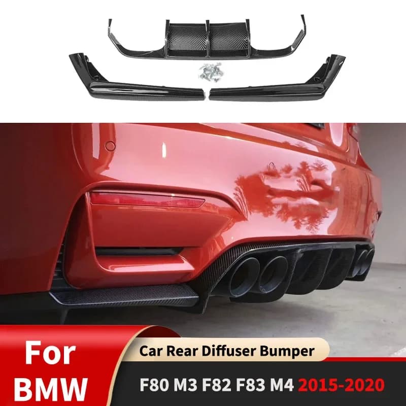 Per BMW F80 M3 F82 F83 M4 2015-2020 Auto Diffusore Posteriore Paraurti Angolo Spoiler Splitter Labbro Posteriore Della Protezione Della Protezione Accessori