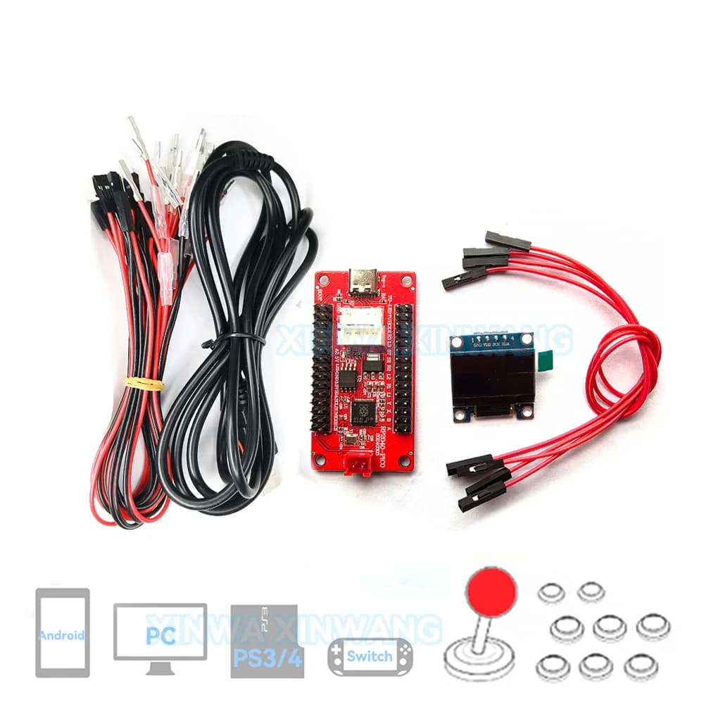 Encoder USB card Raspberry Pi Pico Zero Delay for PC PS4 Switch SANWA Joystick Hitbox Controller arcade game parts DIY