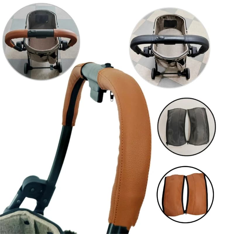 Copri manubrio universale per passeggini, design ergonomico morbido con texture antiscivolo, perfetto per l'esterno