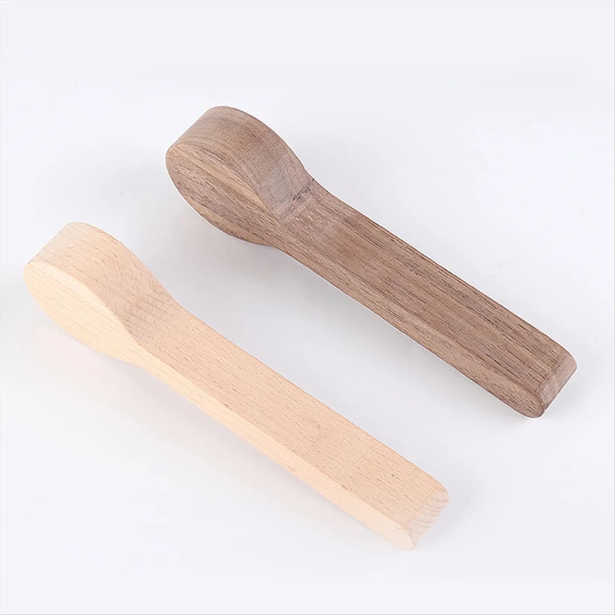 AA98 4PCS Cucchiaio da intaglio del legno Kit vuoto Faggio Noce Cucchiaio di legno non finito Blocco da intaglio del legno portatile Whittling in legno Art