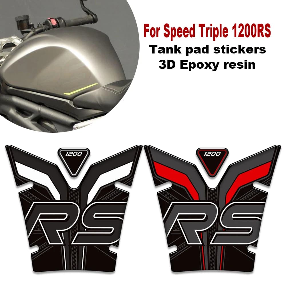 Per Triumph Speed Triple 1200rs 1200 RS 3D resina Moto Rilievo del Carro Armato Del Carburante adesivi decalcomanie di protezione