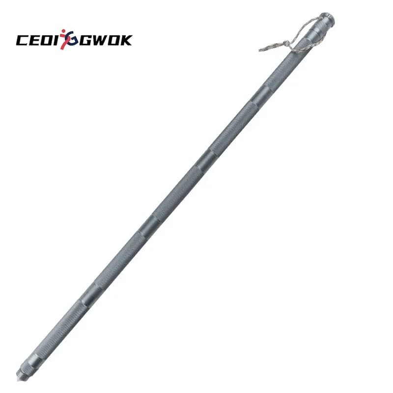 CEOI GWOK 5-8 Sections Walking Sticks Multi-Functional Trekking Poles Camping Equipment Mountain Hiking Wilderness Camping Black