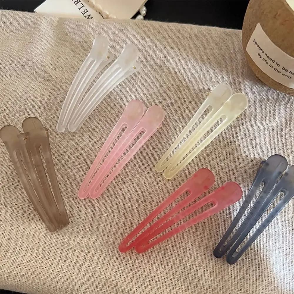 Copricapo con fermaglio per capelli colorato smerigliato a becco d'anatra Nuovo fermaglio per capelli fisso Accessori per capelli Copricapo Colori caramelle Barrettes