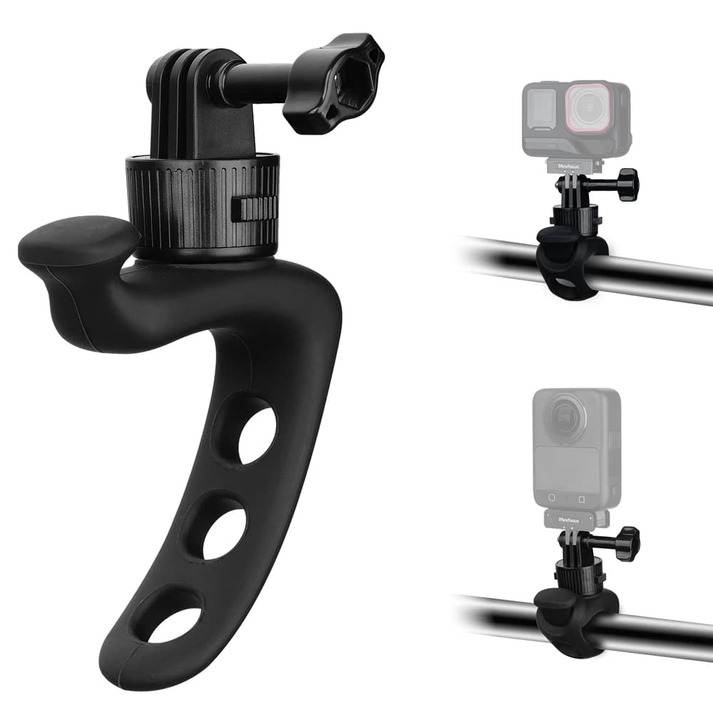 Support Flexible Quick Hook 360 °, Steering Wheel for Handlebar Bike, Motorcycle, Anti Roll Bar, Tube, GoPro Insta360 DJI