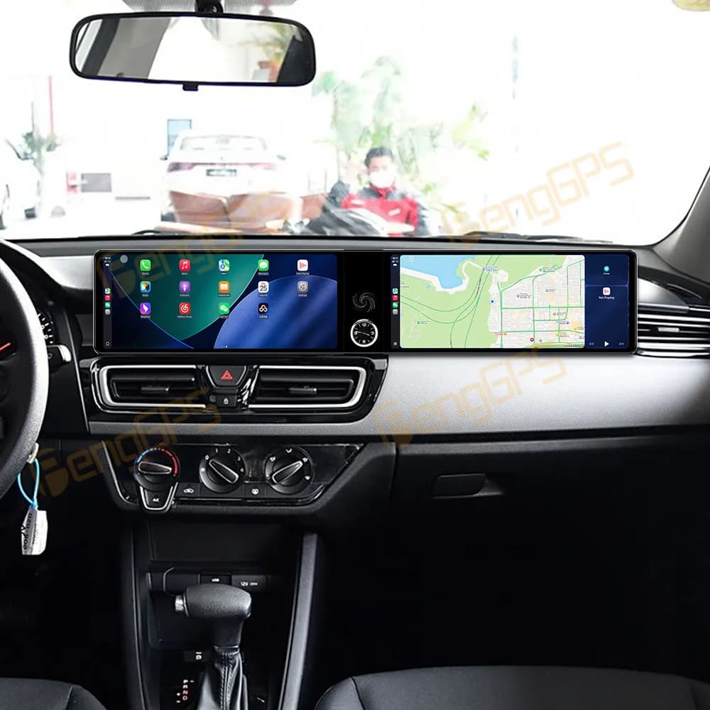 Dual 12.3"Screen Carplay Android 13 Car Radio For Kia Forte 2018-2019 GPS Navi Head Unit Multimedia Player Auto DSP Stereo