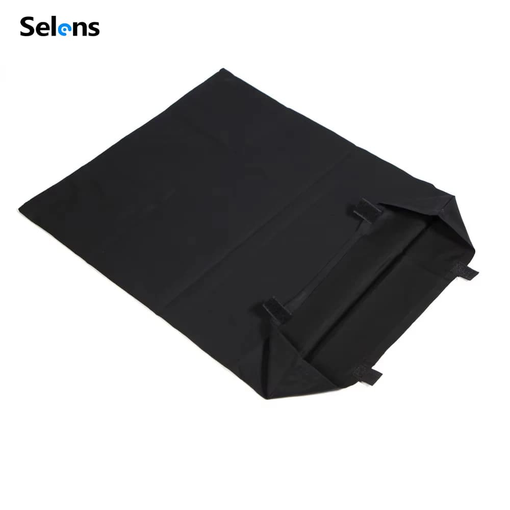 Reflective fabric diffuser with stainless steel flag panel Selens Video Studio for photo studio accessories