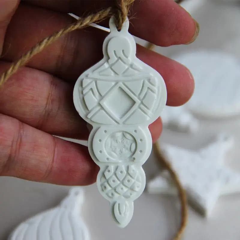 Per l'artigianato fatto a mano Stampi per ornamenti in resina epossidica Stampo creativo per pietra di mare Stampo per albero di Natale