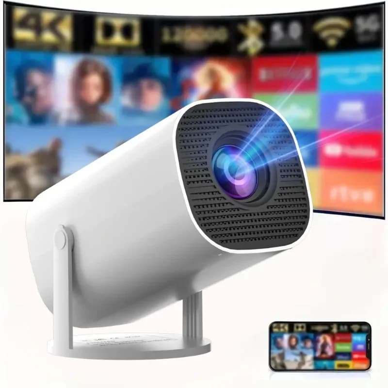 Proiettore Android 11, proiettore portatile mini per cellulare, proiettore portatile 4K LCD a diodi a emissione luminosa 1080P