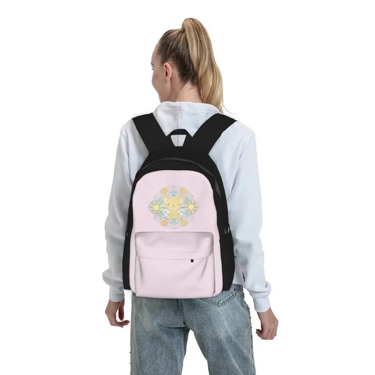 Kero Sakura Card Captor Kawaii Backpack Boys Girls BookBag Children School Bag Laptop Shoulder Bags for Men Women
