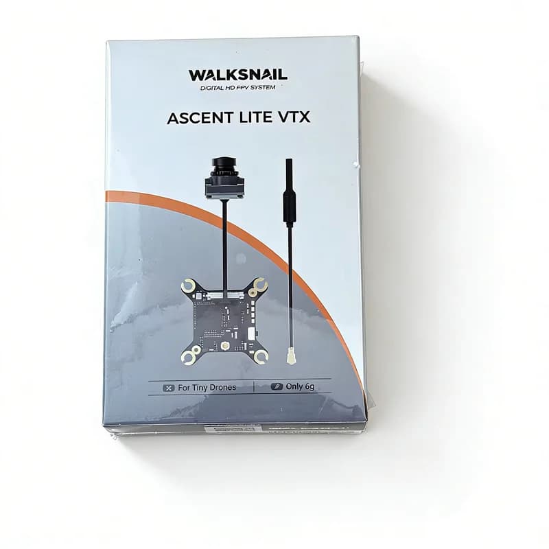 CADDX Ascent Lite VTX | Trasmettitore FPV HD a 3 Canali 5.8GHz, 1080P/60fps, Batteria LiPo 1S, Micro Trasmettitore Video 6g