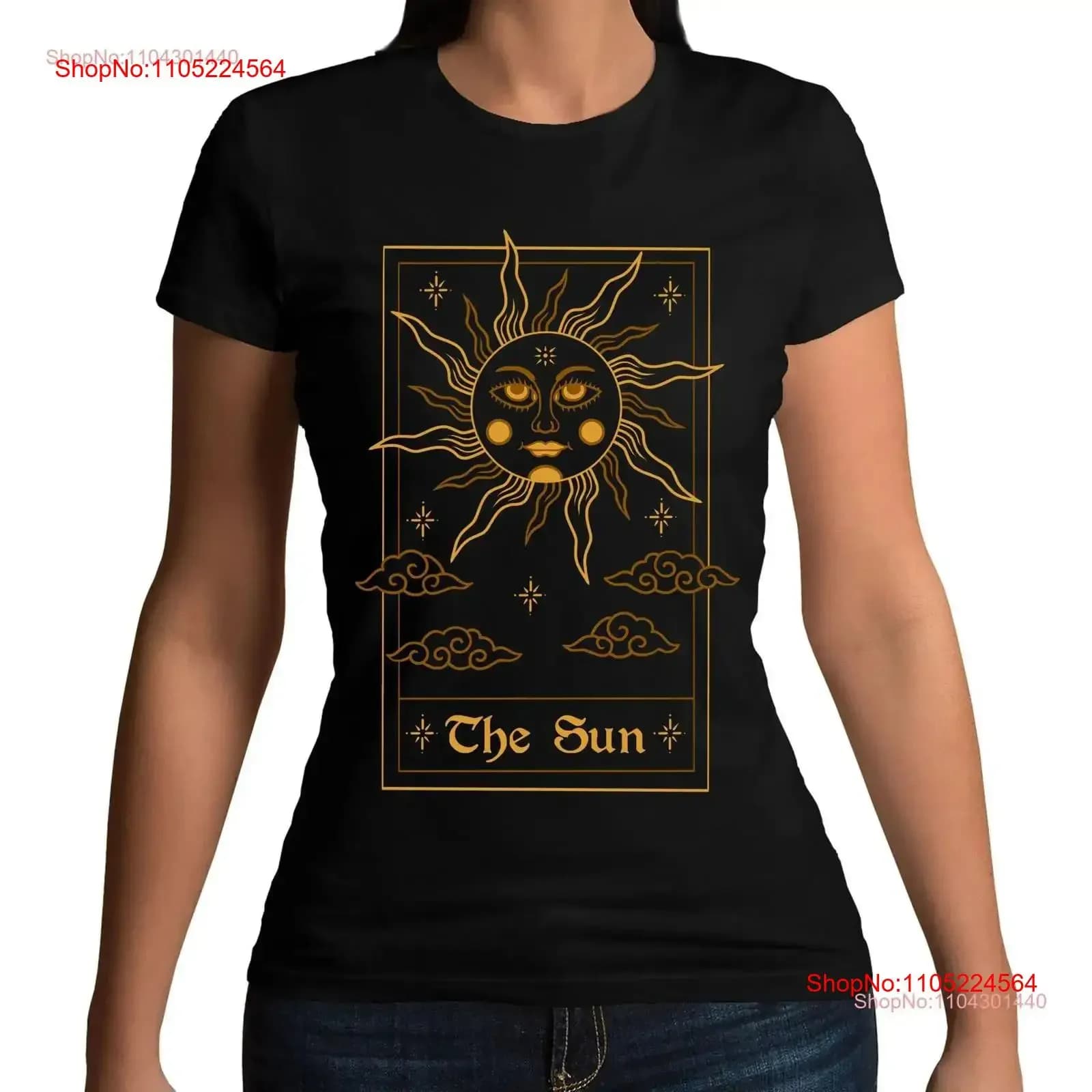 The Sun Tarot Card Arcana Spiritual T Shirt e Taglie per bambini vintage Lavato Versatile Casual Abiti leggermente firmati