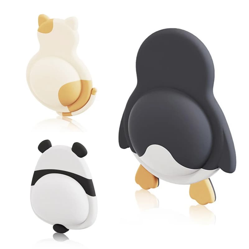 Fermaporta per animali carini - Cuscinetti paraurti in morbido silicone per protezione anticollisione per frigorifero/parete (design Panda/pinguino) Garona2025E").