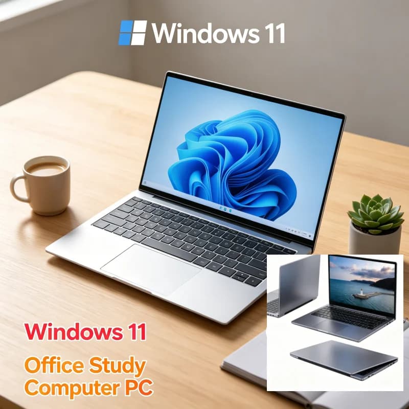 Laptop Ultra Sottile 15.6 Pollici con 32GB DDR4 RAM, 2TB SSD, Intel I7-8650U, Windows 11 Pro, Notebook Leggero