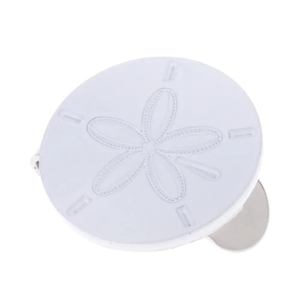 Robusto cappello magnetico con fiore bianco in lega, clip per visiera, pennarello per pallina da golf, regalo per golfisti
