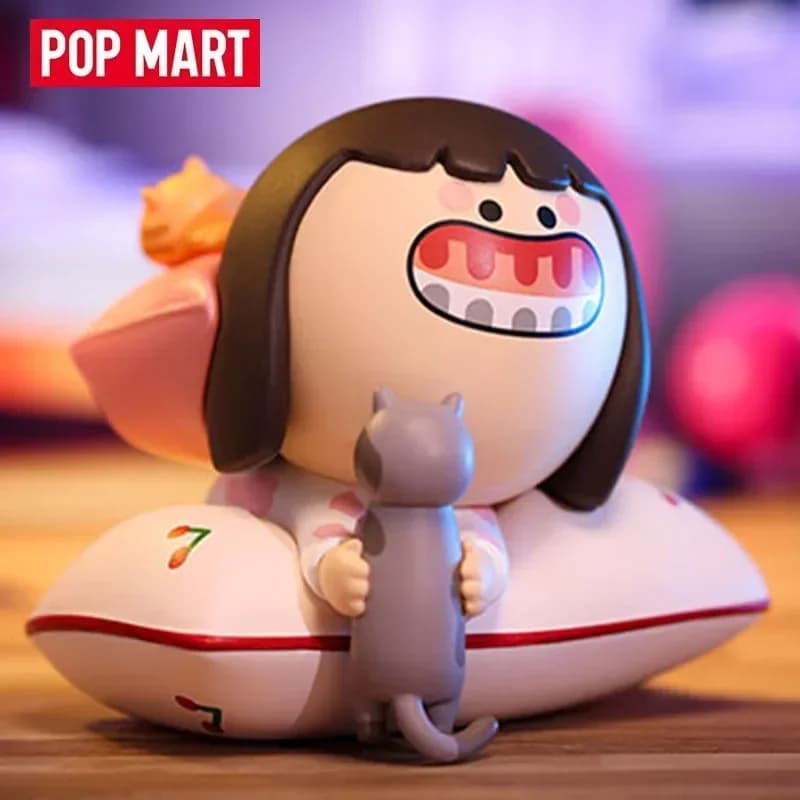 Popmart Gum Monster Hug Series Blind Box Guess Bag Mystery Box Toys Doll Cute Anime Figure Ornamenti per il desktop Collezione regalo