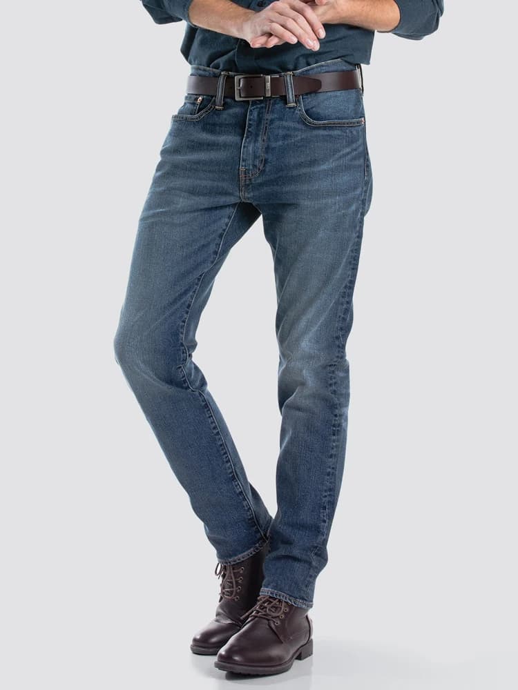 Classic Slim Straight Casual Jeans Men's Low Waist Cotton Stretch Fabric Autumn Season Breathable Comfortable Fit Jeans