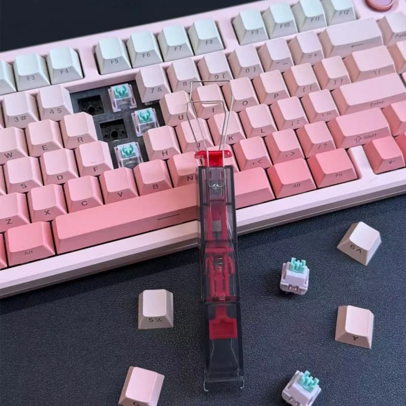 2 in 1 Switch Puller Keycap Puller Key Switch Keycap Puller for Mechanical Keyboard Gaming Keyboard Switches DIY Cleaning Tool