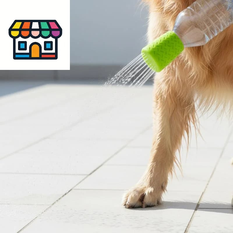 Skin-friendly Silicone Pet Bathing Shower Head Portable Bottle Cap Sprinkler Gentle for Sensitive Skin Pet Washing