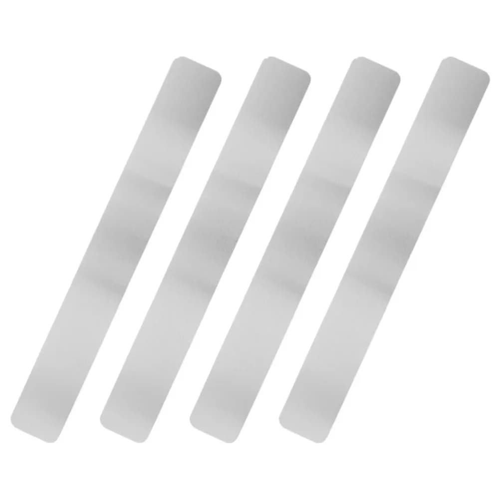 4Pcs Bulletin Board Strips Iron Metal Sheet 375x50mm Adhesive Backing Wall Display Plates Photos Notes Announcements Memo Board