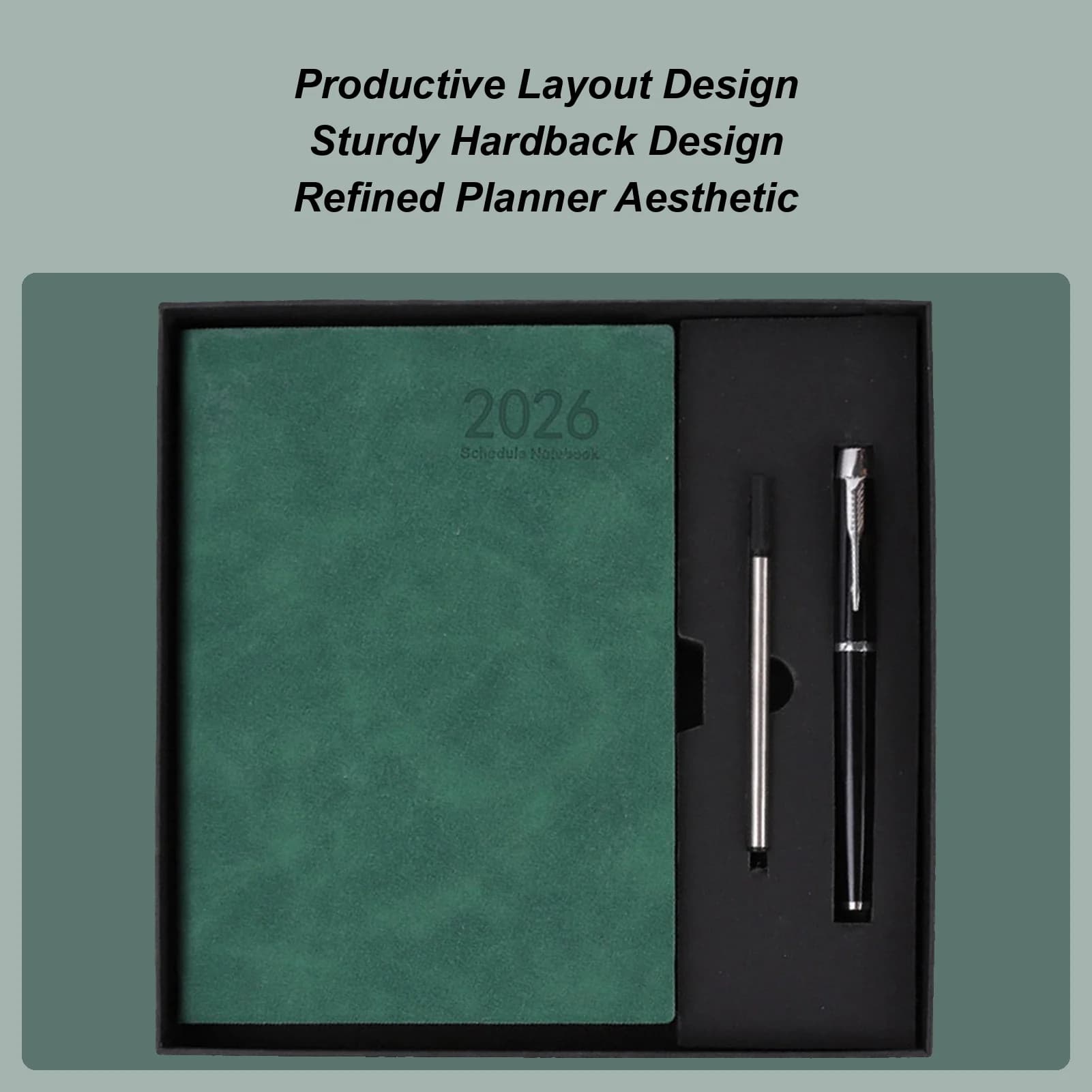Planner Notebook 2026 Giorno Lavoro Task Planner Organizer Notebook A5 Agenda giornaliera Note complete di 12 mesi Diario di cancelleria per
