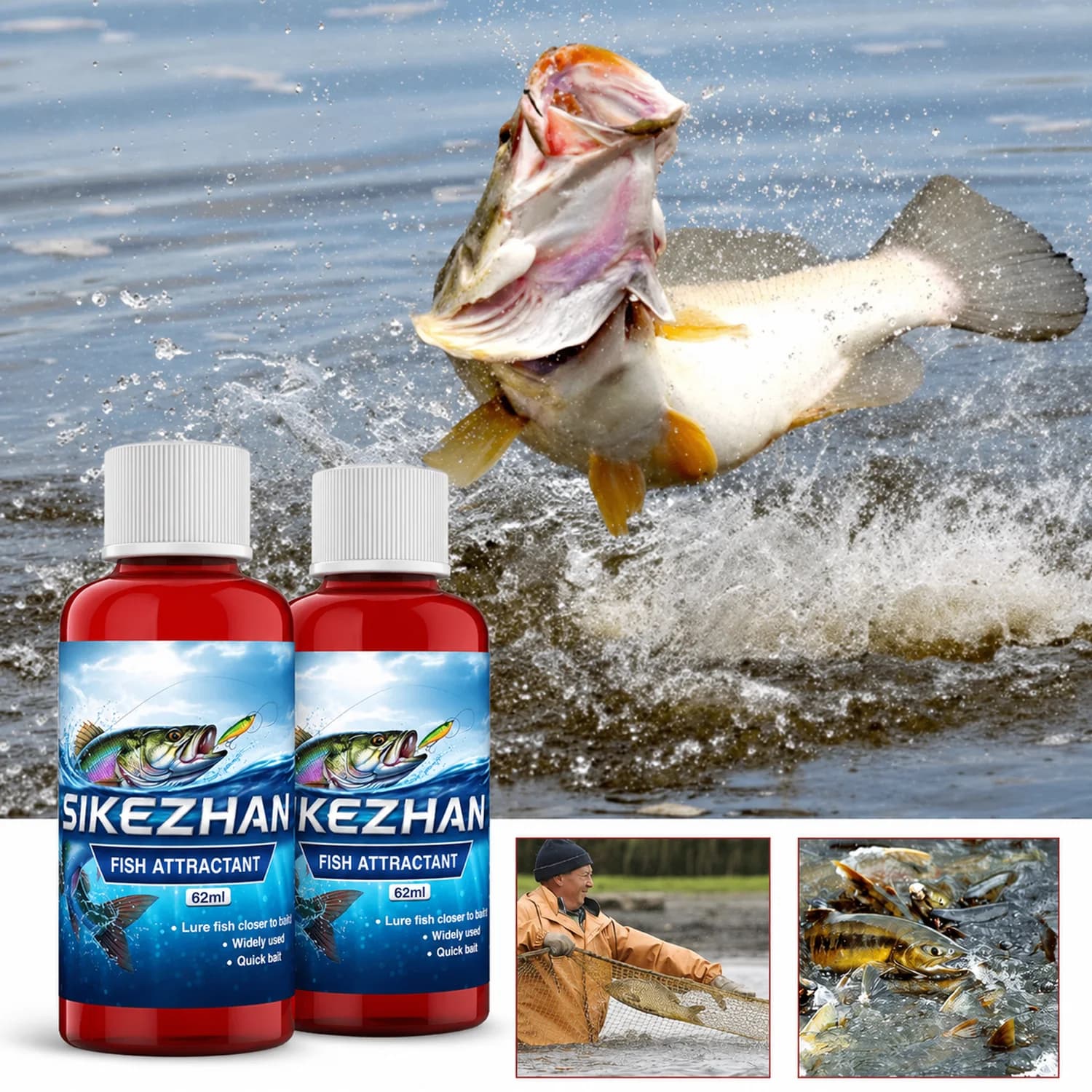 Additivo Liquido Concentrato al Profumo di Larva di Sangue per Esche da Pesca, Attrattivo per Trota, Carpa, Spigola, Attrezzatura da Pesca in Acqua Dolce