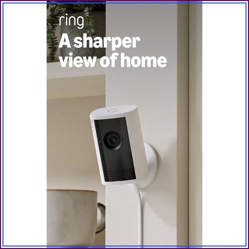 Ring Indoor Cam Plus: 2K Retina Video, 4x Enhanced Zoom, Low-Light Sight, Home Security
