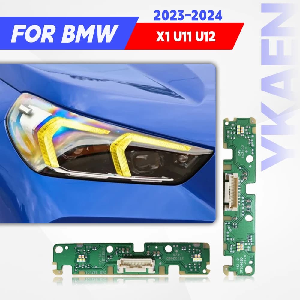 Giallo Angel Eyes DRL Schede LED Per BMW X1 U11 U12 2023-2024 Faro A LED Luce Diurna 63115A64445 63115A64446