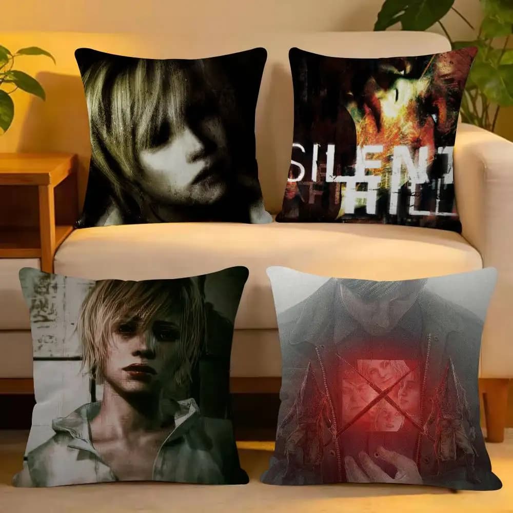 Silent Hill 1 2 3 4 Pillow Case For Home Bedroom Car Office Decoration Living Room Sofa Cushion Cover Suitable