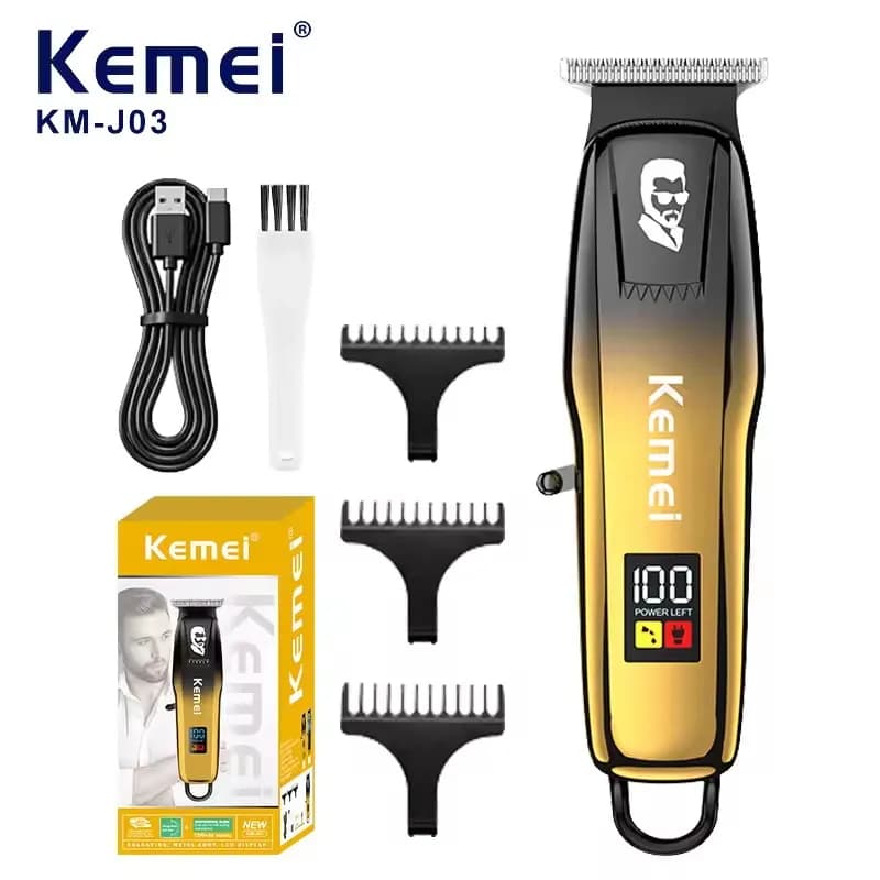 Kemei KM-J03 Electric Haircuts for Home and Professional Use with Digital Display