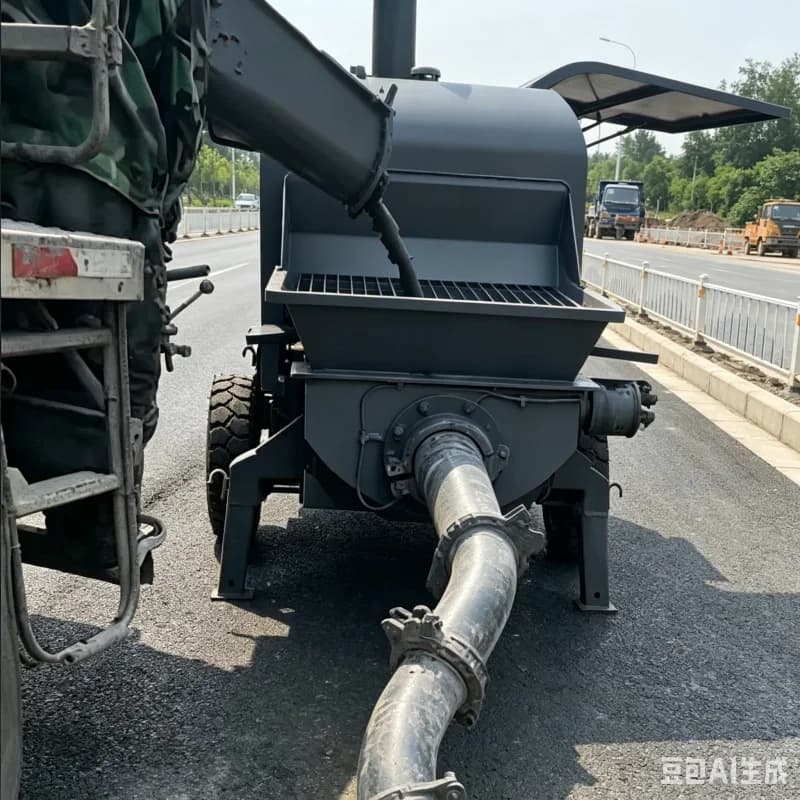 Small Volume Mobile Diesel Concrete Grouting Pump Produced By Industrial Leading Source Factory For Structural Foundations
