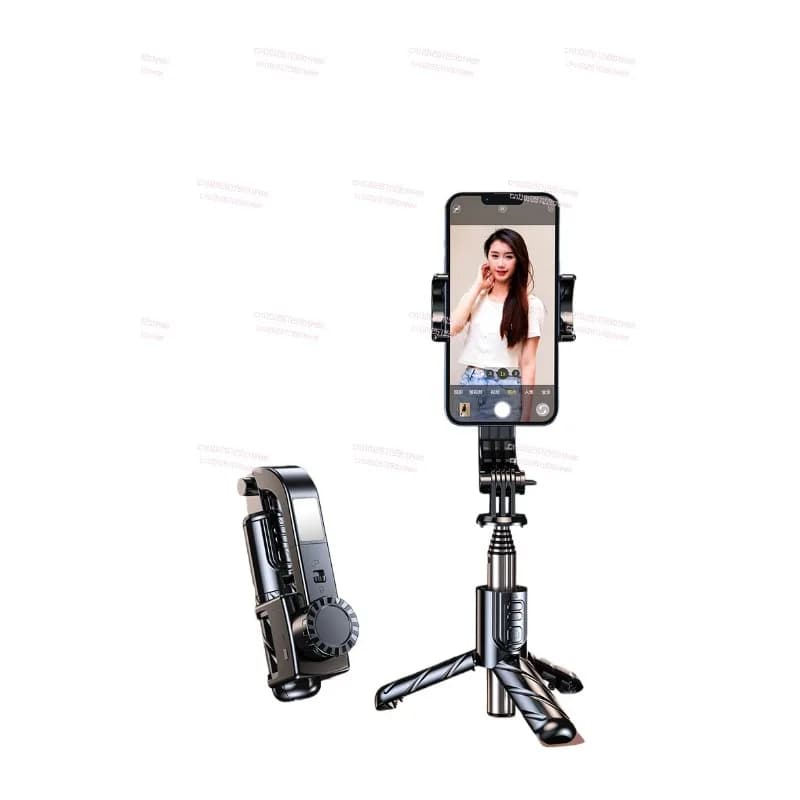 Stabilizzatore cardanico per telefono cellulare, selfie stick portatile, staffa per treppiede, manufatto per fotocamera, follow-up universale per video live a 360 gradi