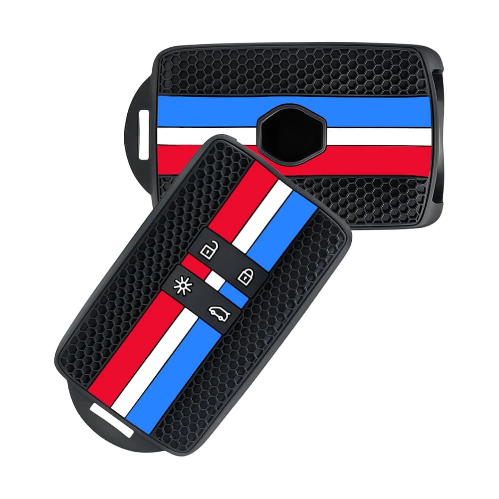 4 Button Silicone Car Key Case Key Chain For Renault Koleos Captur Megane Clio Scenic Talisman Arkana For Dacia Sandero Card Fob