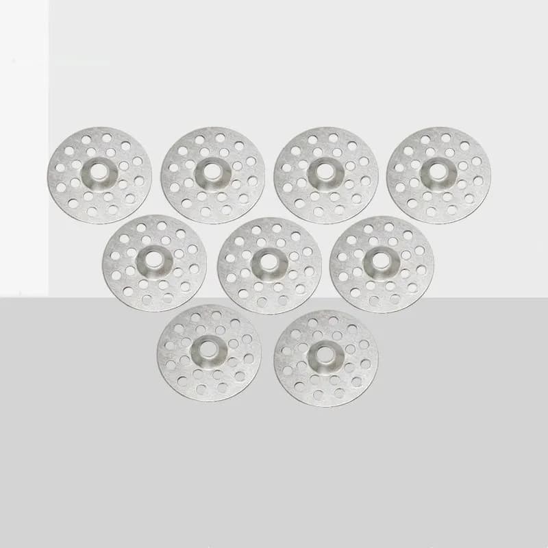 194 pcs Pre-Drilled Center Holes Gypsum Board Washers, great for Wall Crack Fixing, Durable Iron Material