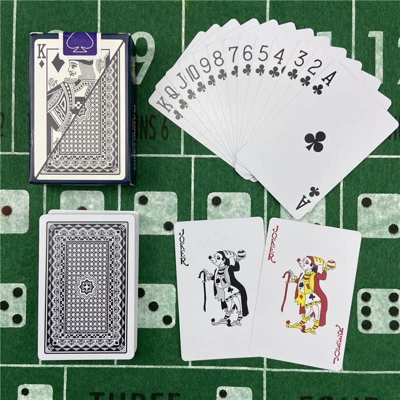 Carte da poker durevoli 1 mazzo – Carte da gioco in PVC impermeabili per casinò, casa, giochi da bar, Texas Hold'em e Baccarat