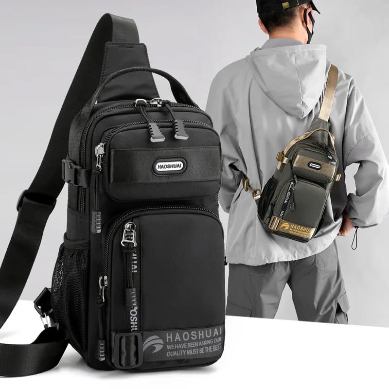 Nuova Borsa a Tracolla da Uomo, Semplice Borsa a Spalla Singola, Zaino Multifunzione, Borsa Messenger, Borsa da Viaggio Outdoor, Borsa da Palestra