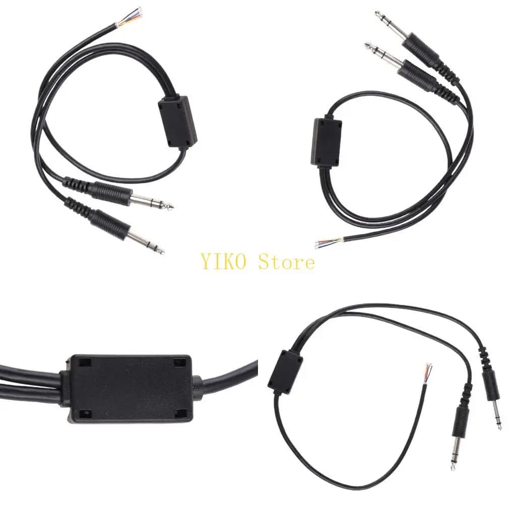 K32C Detachable Flexible Gaming Headphone Cable Noise Canceling Headset for Helicopter with U174u the Headphones