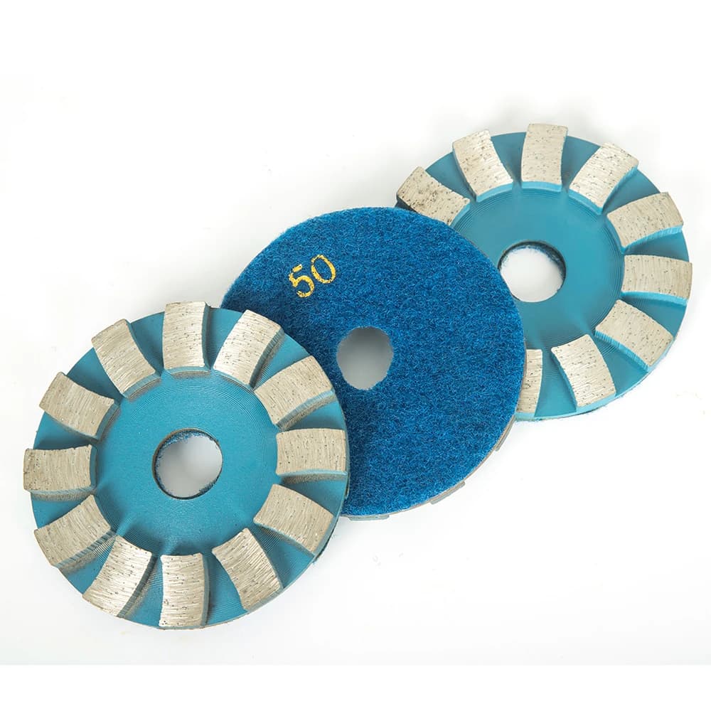 Foglio per lucidatura in pietra di cemento da 4 pollici 90 mm Disco abrasivo diamantato Tampone per ristrutturazione del pavimento in cemento Foglio per molatura dell'acqua in tessuto appiccicoso
