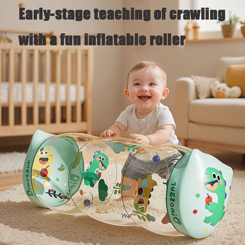 Inflatable Crawling Roller Toy for infants toddlers practice crawling Development Sensory Toys 0 12 Months