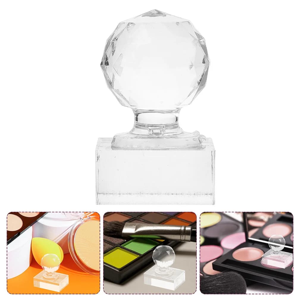 2 pieces tool press round mold powder shading stamper makeup palette repair fard pressing stamp highlighter makeup kit diy