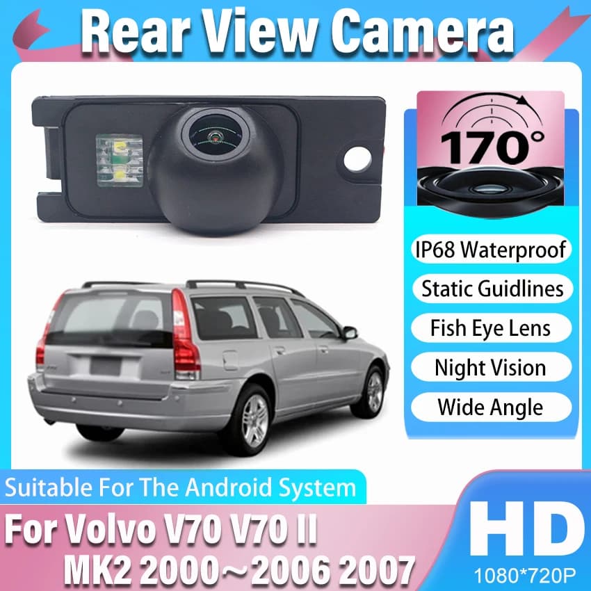 Rear View Reverse Camera For Volvo V70 V70 II MK2 2000 2001 2002 2003 2004 2005 2006 2007 CCD Full HD Night Vision Backup Camera