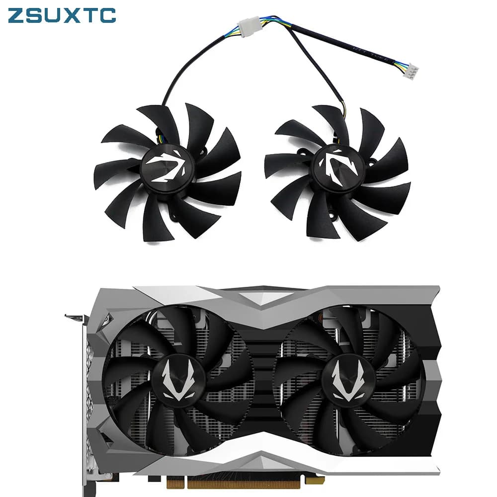 87MM GA92A2H 0.35A GTX 1660 1660Ti Ventole grafiche per Zotac GeForce RTX 2060 2070 SUPER Mini Ventola di raffreddamento della scheda video