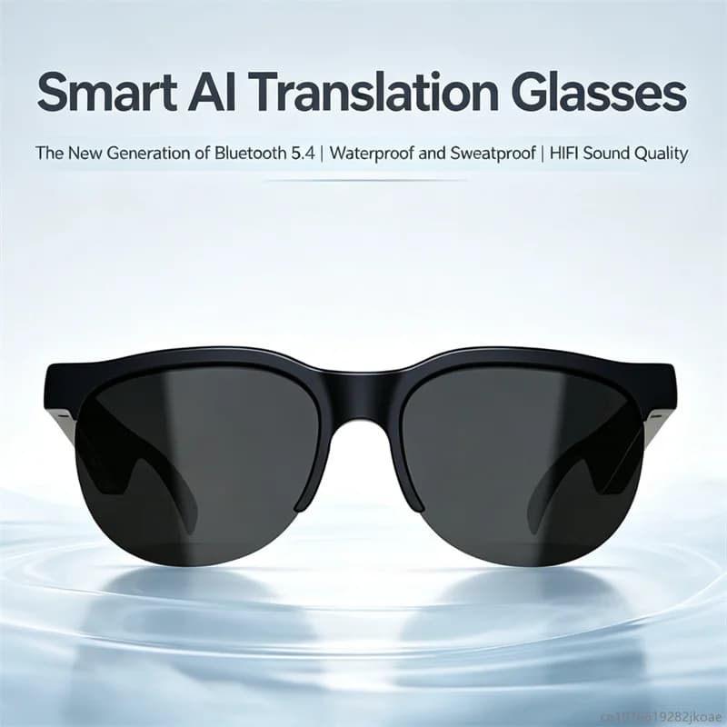 Nuovi Occhiali G58 con Auricolari Wireless Bluetooth 5.4, Cuffie Leggere, Occhiali da Sole con Auricolari HiFi Stereo per Musica e Guida
