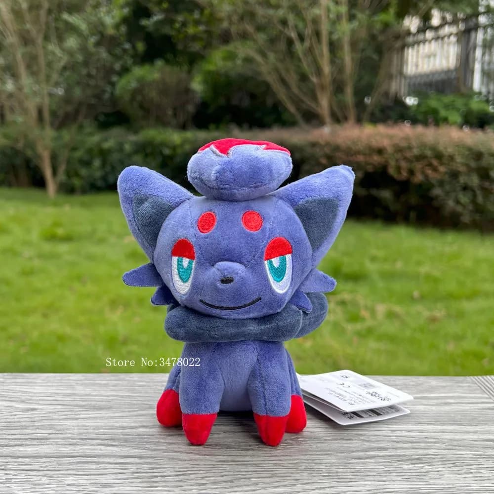 Simpatico peluche Pokemon anime seduto Zorua 6 "animale farcito cartone animato bambola morbida regalo