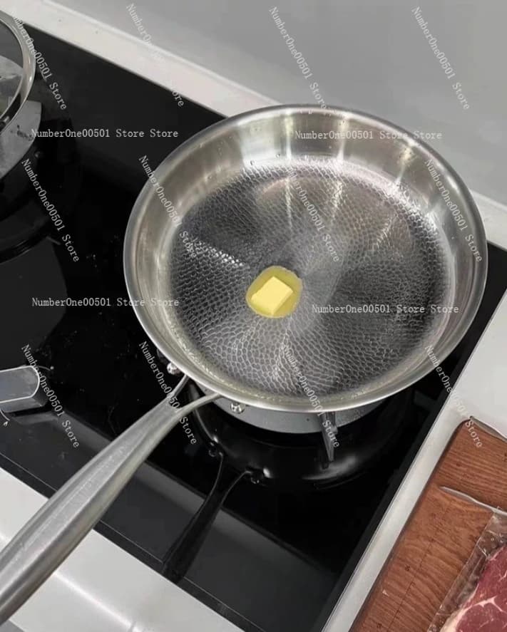 Pure Titanium Plate without Anti-stick coating for Steaks, for Induction Plans and Stoves, Kitchen Tools