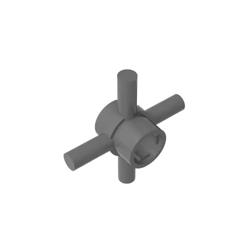 10pcs High brick building block parts puzzle four sides with handles, middle with shaft hole connector 48723 loose parts