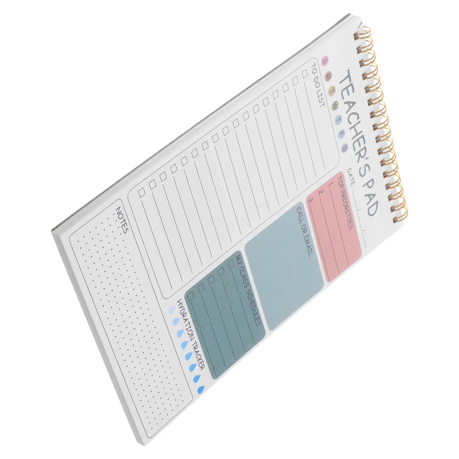 Purple Teacher Planner 2026 Weekly Undated Schedule Book for Office Business Study Time Management Planner Notebook Organizer