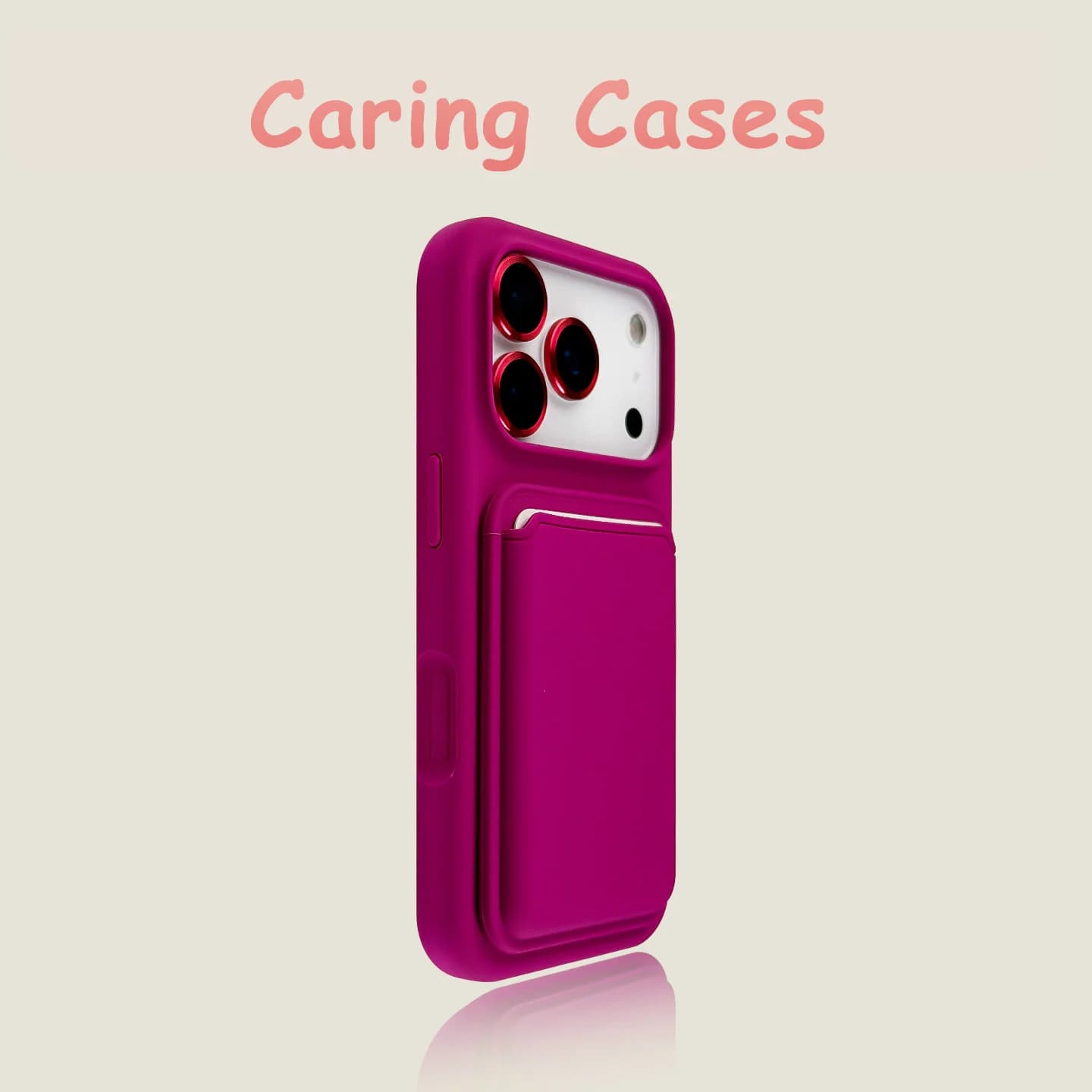 For iPhone 17 Pro Max Case MagSafe Wallet Liquid Silicone Cutout Lens Cover compatible with iPhone 16 15 14 13 12 11